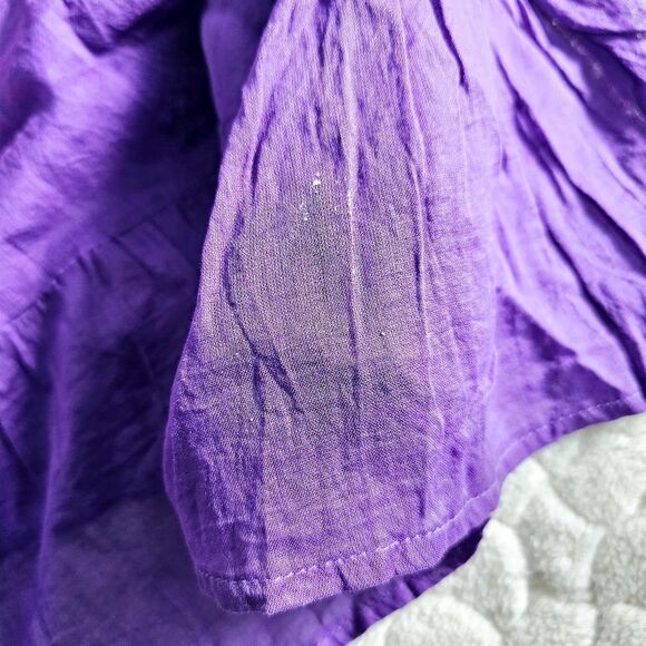 NEW tie dye skirt hippie small elastic purple eclectic unique boho gypsy - Picture 3 of 7
